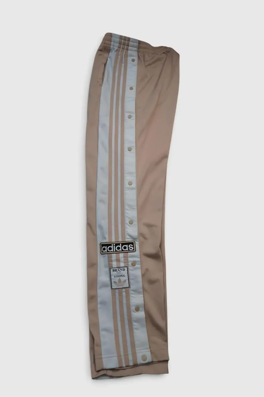 Adidas Originals Pants Mens Medium 30x30 Beige Adibreak Snap Track Tear Away